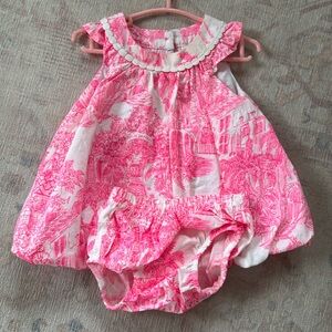 Lilly Pulitzer | Baby girl dress and diaper cover